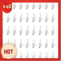 KQ0 100 Pcs โลหะสำหรับตกแต่ง จี้รูปโน้ตดนตรี จี้ห้อยคอ สไตล์เก๋ๆ การทำเครื่องประดับ สร้อยคอสำหรับผู้หญิง