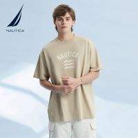 【s-5xl】ผ้าฝ้าย 100%[S-5XL] Nautica / Nordica ใหม่ เสื้อยืดลําลอง ผ้าฝ้าย แขนสั้น คอกลม ทรงหลวม เป็นมิตรกับผิว สําหรับผู้ชาย VM2207