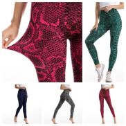 VGMJ Serpentine Quần legging in hình rắn Scrunch Không đường may Quần bó