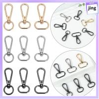 JING 1pcs โลหะ แหวนแยก DIY พวงกุญแจ ตะขอ ปลอกคอ Carabiner Snap สายรัดกระเป๋า กุ้งก้ามกราม