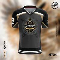 LOKALTEEZ HY04 Ice Hockey Edition GLIDED KNIGHT 180GSM Double V-Neck