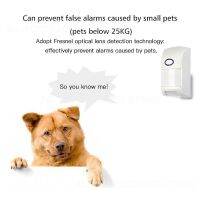☏ Long Standby Wireless Infrared Detector Alarm Report Home Alarm System แบตเตอรี่ Pir เครื่องตรวจจับอินฟราเรดไร้สาย Smart Home