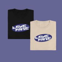 [S-5XL]Love Hate เสื้อยืด T-shirt Unisex Cotton 100%