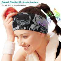 【อเนกประสงค์】นอนหูฟังบลูทูธ HeadbandWireless นอนหูฟังเพลงกีฬา Headbands ในตัวลำโพงบางสำหรับกีฬาวิ่ง YOG