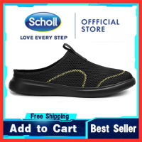 Scholl รองเท้าสกอลล์ scholl รองเท้า scholl Scholl รองเท้าสกอลล์ scholl รองเท้า รองเท้า scholl  ผู้ชาย scholl รองเท้าผ้าใบผู้ชายรองเท้าผู้ชาย scholl ขนาดใหญ่ 46 47 48 ครึ่งรองเท้าแตะรองเท้าแตะแบนผู้ชายแฟชั่นเดินรองเท้าผ้าใบเกาหลีครึ่งหนึ่ง-2030