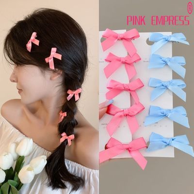 Summer Cute Ribbon Bow Bangs Hairclip Set Girl Fashion for Adult Set