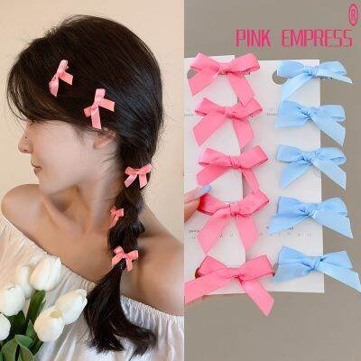 Summer Cute Ribbon Bow Bangs Hairclip Set Girl Fashion for Adult Set