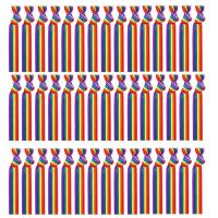 100PCS Pride Month Unisex Rainbow Bandana Gay Pride Handkerchief Wristband Nylon + Spandex Wrist Band