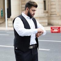 CODDian Zhen Plus fat plus large fat man suit vest mens business professional suit bridegroom best man group dre加肥加大号大码胖子西装马甲士男商务职业正装西服新郎伴郎团礼服kangmg.my 9.18