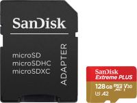 SanDisk Extreme microSDXC, SDXC, 128GB, V30, U3, A2, UHS-1, 160MB/s R, 100MB/s W, (SDSQXA1-128G-GN6AA) สำหรับกล้อง ทุกรุ่น