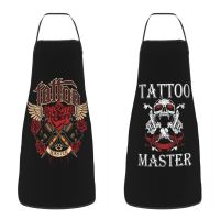 Funny Tattoo Master Apron for Women Men Unisex Bib Tattooists Artist Gift Kitchen Cooking Tablier Cuisine Chef Gardening Aprons