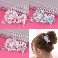 Brand new rhinestone bridal hairbrush ladies butterfly hair accessories