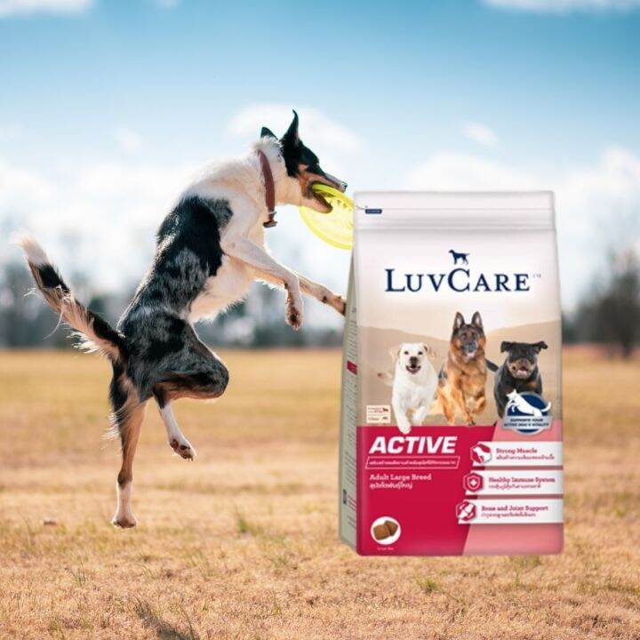 อาหารสุนัข-luvcare-active-สำหรับสุนัขโตพันธุ์ใหญ่ที่มีกิจกรรมมาก-3กก-1ถุง-luvcare-active-dog-food-for-large-breed-dogs-3kg-1bag