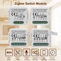 GIRIER Tuya ZigBee 3.0โมดูลสวิตช์ไฟ,Smart DIY Breaker 1 2 3 4 Gang รองรับการควบคุม2ทาง,ทำงานร่วมกับ Alexa Home