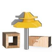 iho☂❃✖  1/4 inch Router Bit 45 Tenon 1/4x1-1/2 Stile Joint Glue Cone Woodwork Cutter Tools