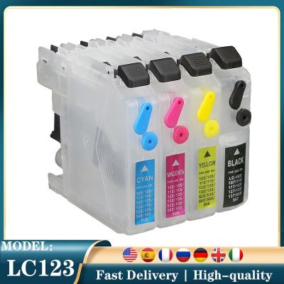 For LC123 Brother Ink Cartridge refill For MFC-J4510DW MFC-J4610DW Printer Ink Cartridge LC121 MFC-J4410DW MFC-J4710DW Ink Cartridges