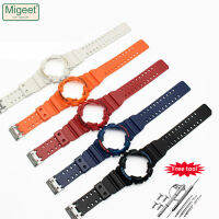 Migeet Tali Jam Tangan Silikon มีเคสสำหรับ Casio เคส G-SHOCK และสายคล้องตัวผู้ GA-110 GA100 GA120 GA150 GD-120 /100/110เครื่องมือต่อพ่วงชุดซิลิโคน