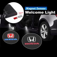 NEW 2PCS Honda Logo Car Door Welcome Light Wireless Magnet Sensor Accord BRV CRV HRV Jazz City Civic Stream  ting