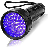 UV flashlight 51LED black light urine detector for dog and cat urine drying stains and odor eliminator matching bed bugs