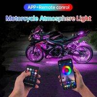 【CC】 Motorcycle Car Atmosphere Foot Sound 12V Lamp Strip