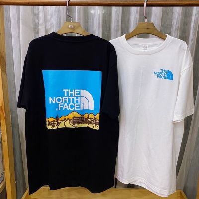 DSL001 เสื้อผู้ชายเท่ๆ เสื้อผู้ชายวัยรุ่น เสื้อยืดแขนสั้น The North Face ฟ้า เสื้อยืดผู้ชาย เสื้อยืดราคาถูก