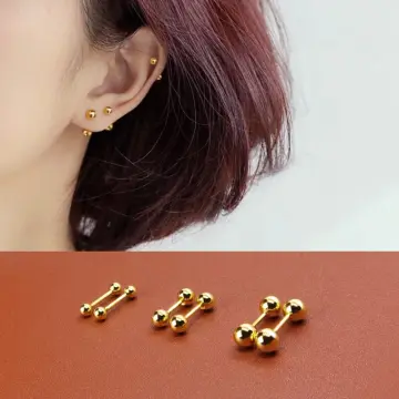 Titanium helix store stud