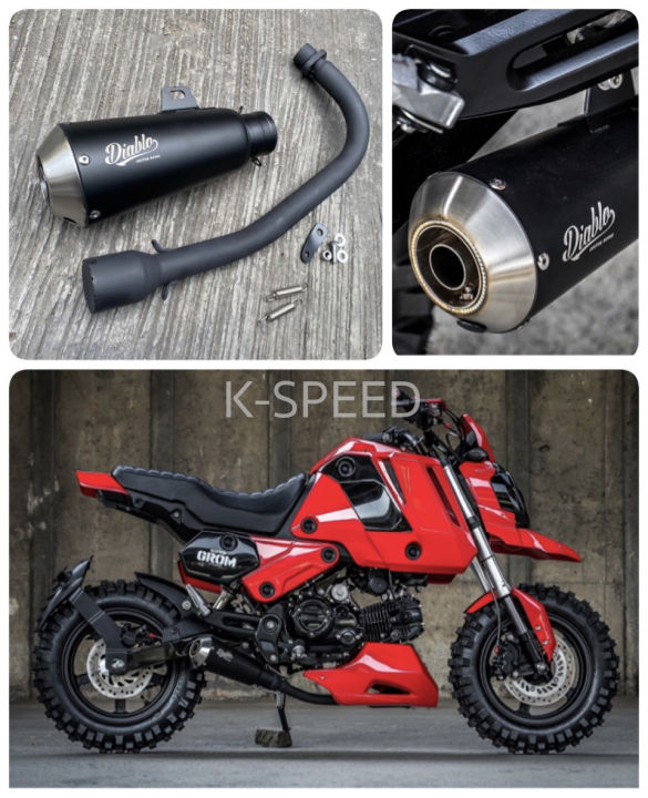 ท่อแต่ง Diabolus Full System For Honda Grom 125/2021