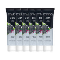 พอนด์ส เพียว ไวท์ โพลูชั่น ดีท็อกซ์ เฟเซียล โฟม ขนาด 15 กรัม แพ็ค 6 หลอด - PONDS Foam Pure White 15 g x 6