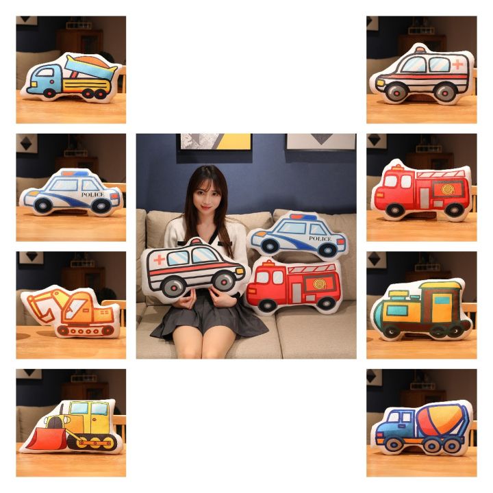 car-plush-cartoon-pillow-toy-fire-trucks-sofa-cushion-ambulance-stuffed-gifts