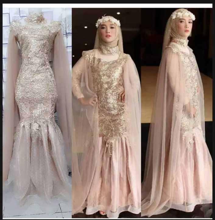 LongDress duyung hijab/non hijab Lazada Indonesia