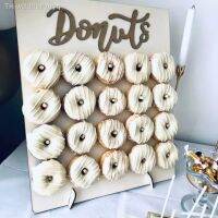 【hot】✜▽❃  Madeira Donut Wall Display para Festas Stand Board for Party Doce Aniversário Casamento Decorações de