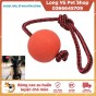 Bóng cao su huấn luyện cho chó cắn với dây rắn màu đỏ đẹp thumbnail