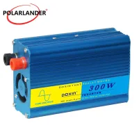 อินเวอร์เตอร์ไฟฟ้าในรถยนต์โพลาแลนเดอร์300วัตต์เพียวไซน์เวฟ12V DC ถึง220V AC ตัวแปลงในรถยนต์อุปกรณ์เสริมรถยนต์50HZ