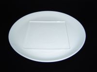 4 Pieces/ 4 ชิ้น - HPD0890-12 Main course Round Plate D30.5 cm w/square center 17 cm