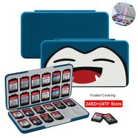 Narsta New 24 In 1 Nintend Switch Game Card Storage Case Magnetic 3D Silicone Cover Box for Nintendo Switch Nintendoswitch OLED Lite Accessories