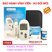 Bộ máy đo đường huyết Safe Accu tặng 1 hộp 50 que thử và hộp 50 kim chích