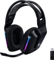 G733 Logitech LIGHTSPEED ชุดหูฟังไร้สายสำหรับเล่นเกมส์กับแถบคาดศีรษะระงับ LIGHTSYNC RGB