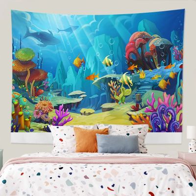 Fantasy Fairy Tale Forest Castle Background Tapestry Home Decoration Room Living Room Wall decoration Wall cloth
