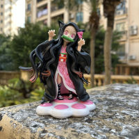 Anime Demon Slayer Kimetsu ไม่มี Yaiba Kamado Nezuko Cat น่ารักรถตกแต่ง Action Figure ของเล่น