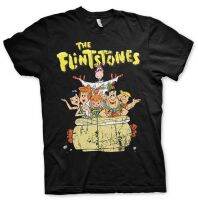 Flintstone Fred Flintstone Family เสื้อยืดสำหรับผู้ชาย / ผู้หญิง