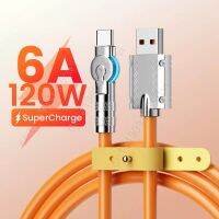 6A 120W สาย USB Type C ชาร์จได้อย่างรวดเร็วสำหรับ Honor 180สายดาต้าที่ชาร์จแบบหมุนได้สำหรับ F4 12 POCO Realme Oneplus 2เมตร