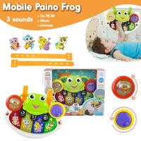 Mobile Piano Frog 2in1 โมบาย เปียโนกบ สัตว์น้อยหรรษา เสียงร้องสัตว์ เปียโน เพลงดนตรีแสนสนุก พร้อมสายคล้องติดข้างเตียง รถเข็น