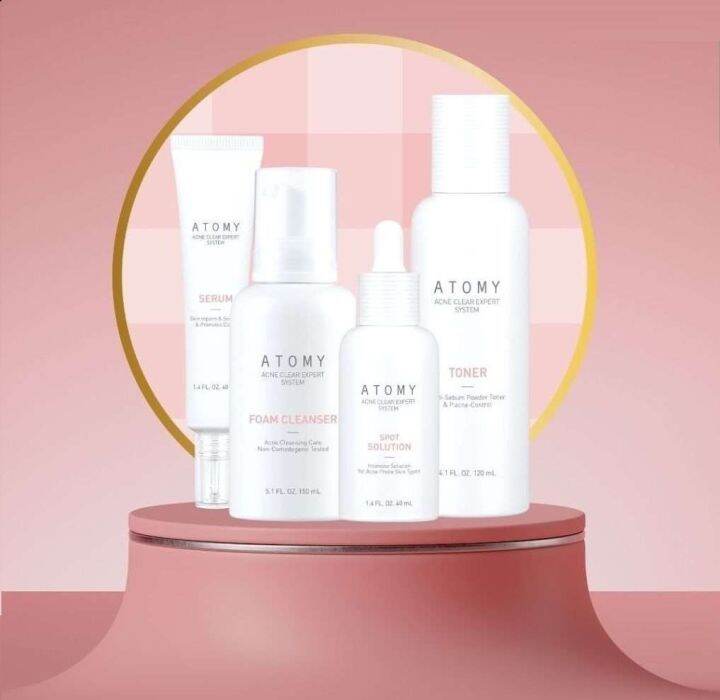 READY STOCK Atomy Acne Clear Expert System Set 抗痘系列 (祛痘护肤系列/祛疤修复) 4 in ...