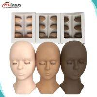 Training Lash Mannequin Head With Eyelid Kit Supplies Professional Practice Eyelash Headform For Lashes Extension Microblading