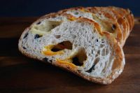 Hybrid sourdough olive cheddar cheese  | Under Over Bake Laboratory