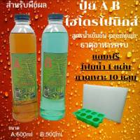 ปุ๋ยไฮโดรโปนิกส์ ปุ๋ยAB ขนาด500ml ปุ๋ยน้ำ ปุ๋ยเอบี ปุ๋ยสำหรับพืชผล ปุ๋ย Hydroponics แถมฟรี โฟมน้ำ1แผ่น ถาดเพาะ10หลุม