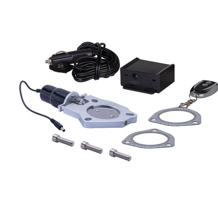 Universal 3 Inch Exhaust Cutout with Remote Stainless Steel Headers