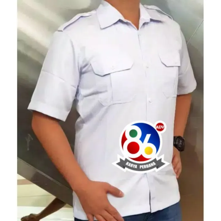 Seragam Putih PNS Baju PNS Baju PNS Pria Dinas Putih Kemeja Putih PDH Putih TERBARU Lazada