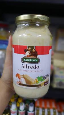 San Remo Alfredo Homestyle  Pasta Sauce 480g. อัลเฟรโด โฮมสไตล์ พาสต้า ซอส ตรา ซัน เรโม่ 480 กรัม🍝🍝🍝