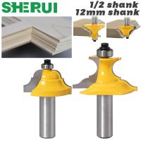 SHERUI 2pc 1/2－ก้าน 12 มม.Wainscoting Roman Ogee Pedestal Router Bit C3 Carbide Tipped Wood Cutting Tool งานไม้ rout